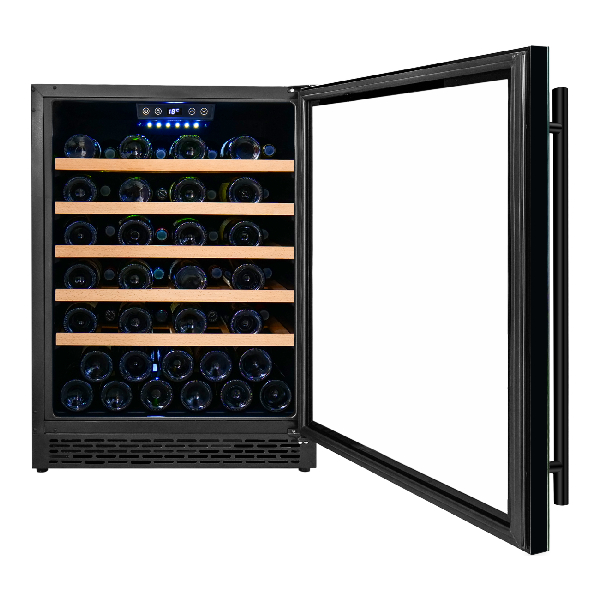 מקרר יין אינטגרלי עד 48 בק, Galaxy פרמיום מדחס, מדפי עץ נשלפים, תצוגה דיגיטלית. – תמונה 2